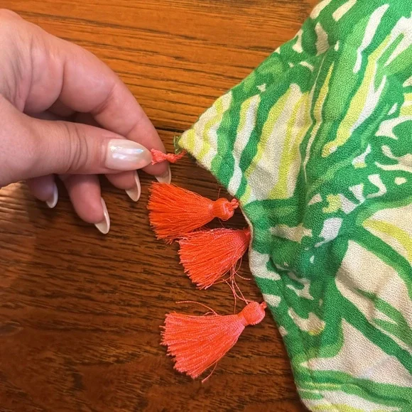 Lilly Pulitzer Ramona Crop Top Toucan Green Coco Loca